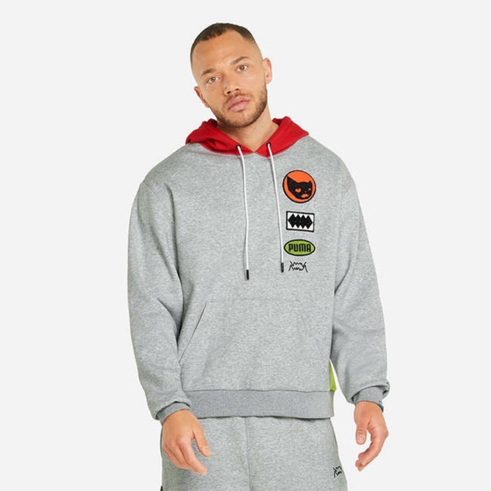 NEW WITH TAGS SIZE XXL puma basketball playbook pullover light grey